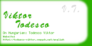 viktor todesco business card